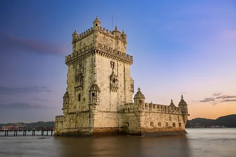 Torre de Belém view in Lisbon Portugal